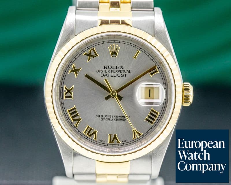 Image of Rolex Datejust Roman Dial Jubiliee Roman 18K / SS 