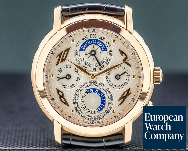 Image of Audemars Piguet Jules Audemars Quantieme Perpetuel Metropolis 18k Rose Gold