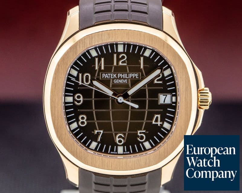 Image of Patek Philippe Aquanaut 18K Rose Gold / Brown Dial
