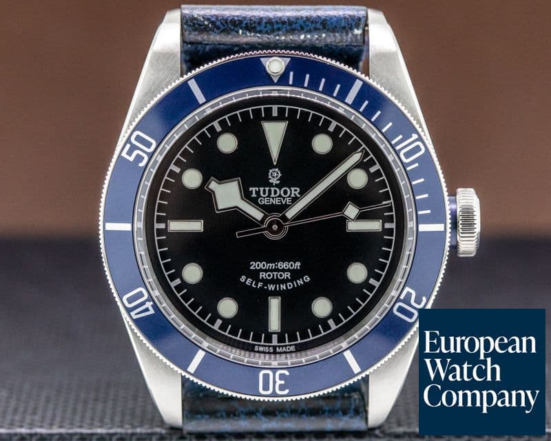 Image of Tudor Tudor Heritage Black Bay SS / Leather