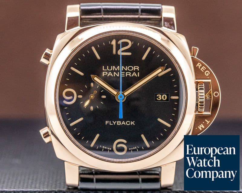 Image of Panerai Luminor 1950 PAM525 Flyback 18K Rose Gold
