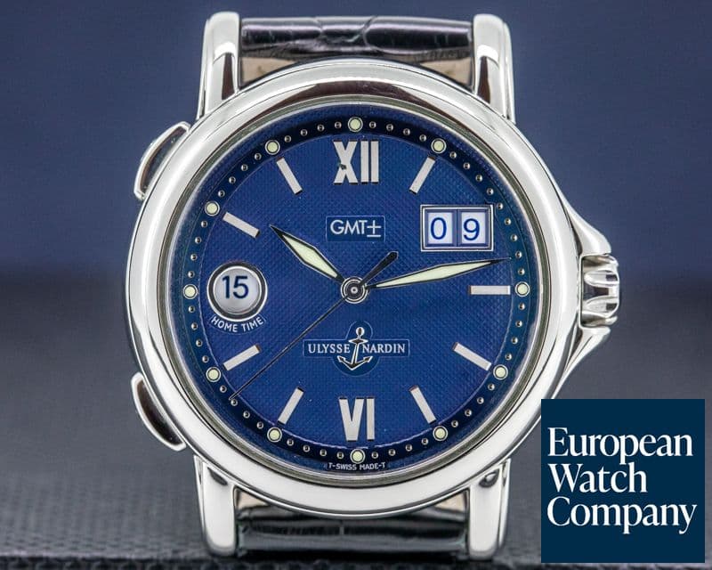 Image of Ulysse Nardin San Marco Big Date GMT +/- Blue Dial SS