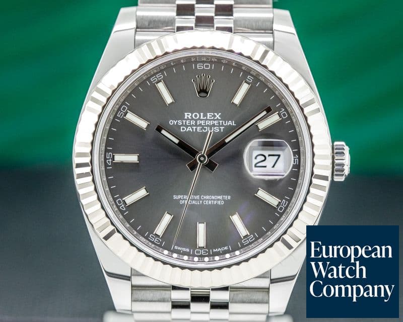 Image of Rolex Datejust 41 Rhodium Stick Dial SS / Jubilee 