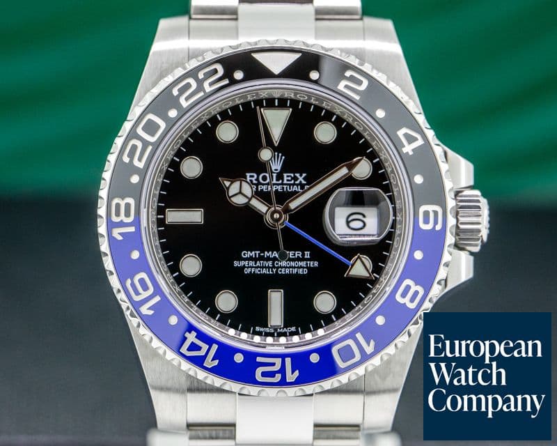 Image of Rolex GMT Master II Ceramic Black & Blue "Batman" SS 