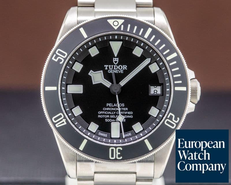 Image of Tudor Pelagos Black Dial Titanium / Bracelet