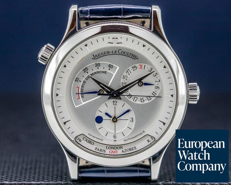 Image of Jaeger LeCoultre Master Geographic Steel Silver Dial / Deployment 