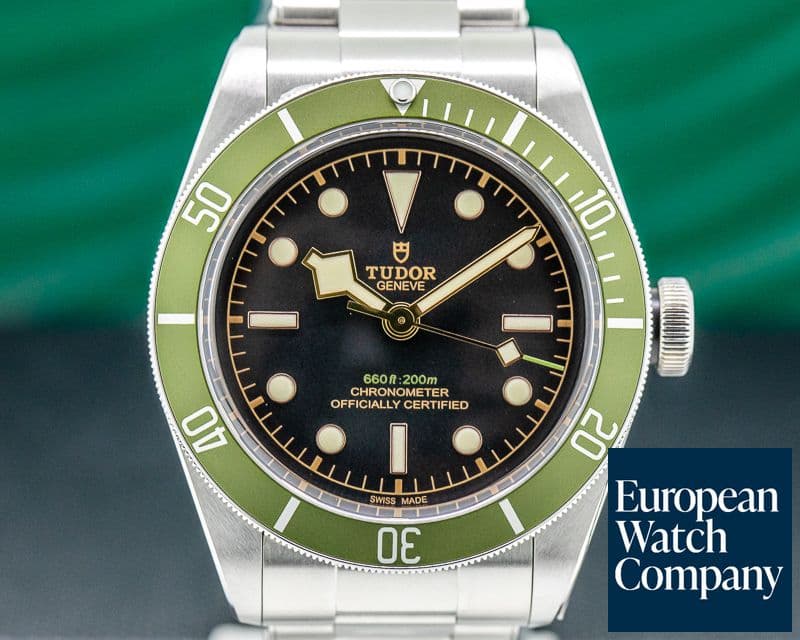 Image of Tudor Tudor Heritage 79230G Black Bay Harrods Green SS / SS 