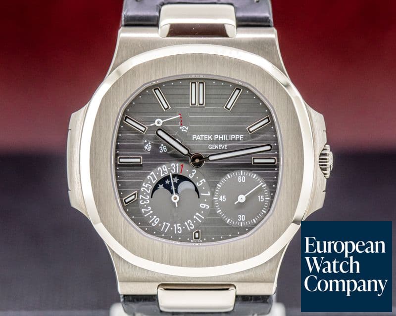 Image of Patek Philippe Nautilus Power Reserve Moonphase 18K White Gold UNWORN