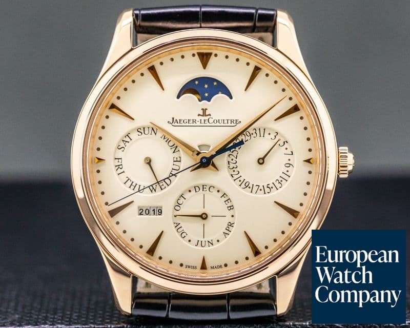 Image of Jaeger LeCoultre Master Ultra Thin Perpetual Calendar Rose Gold / Cream Dial 