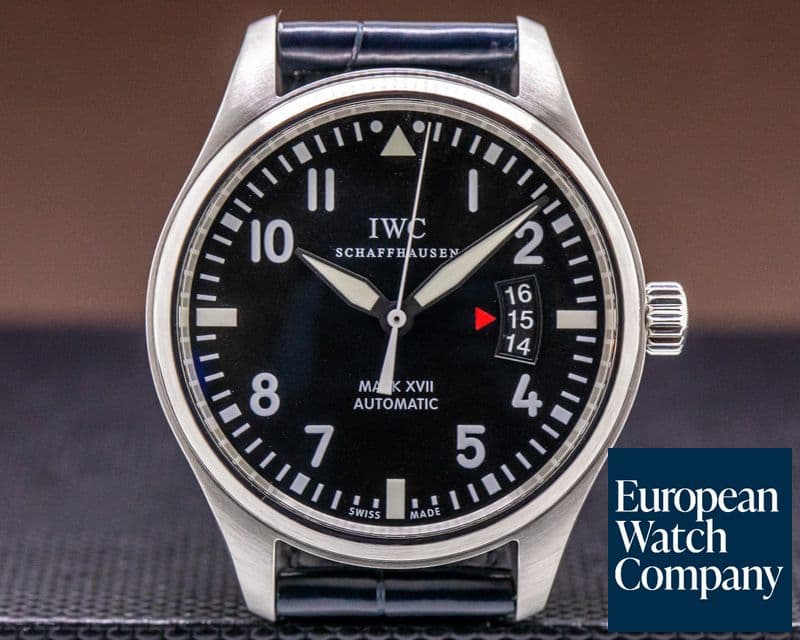 Image of IWC Mark XVII Black Dial SS / Alligator 