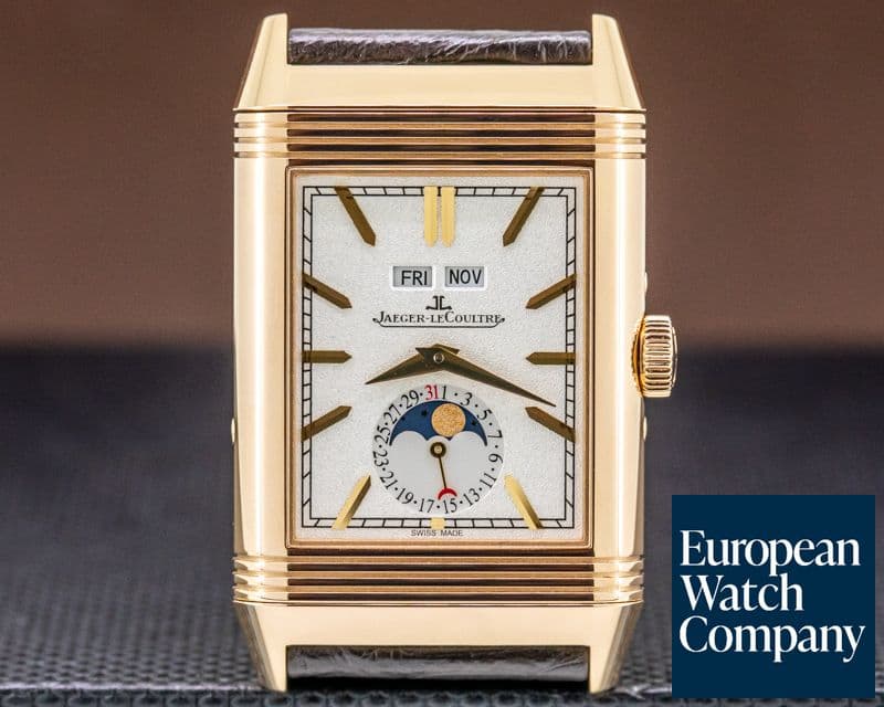 Image of Jaeger LeCoultre Reverso Tribute Calendar 18K Rose Gold