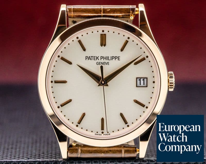 Image of Patek Philippe Calatrava 18K Rose Gold Silver Dial 