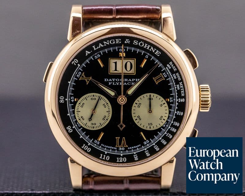 Image of A. Lange and Sohne Datograph 18K Rose Gold Black Dial "DUFOUR"