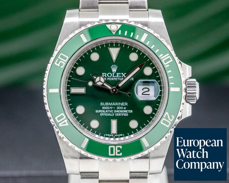Image of Rolex Submariner Green Ceramic Bezel Green Dial SS 