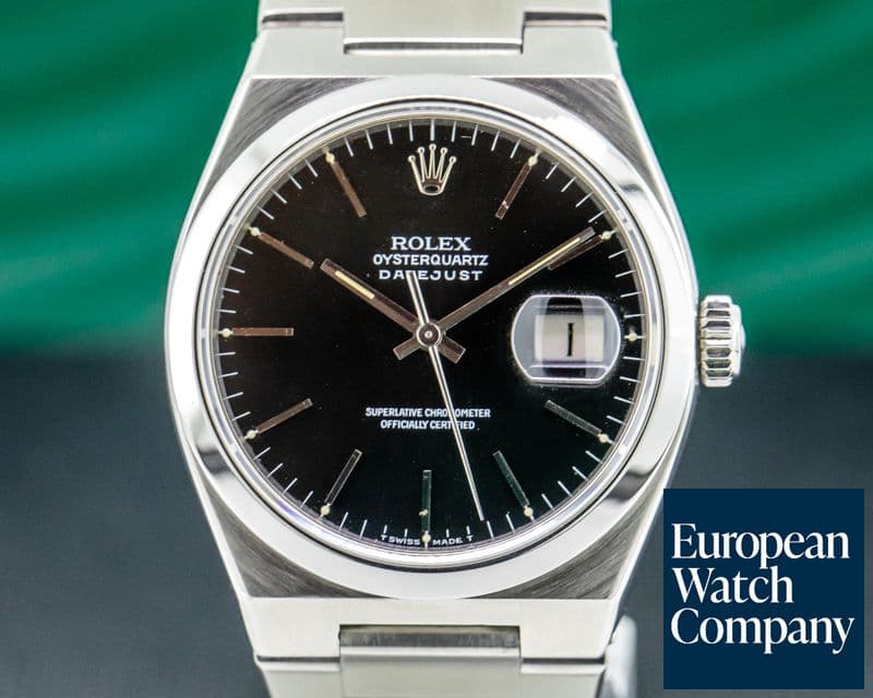 Image of Rolex OysterQuartz Datejust Black Dial 