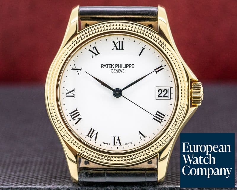 Image of Patek Philippe Calatrava 18K Yellow Gold Hobnail Bezel 37MM