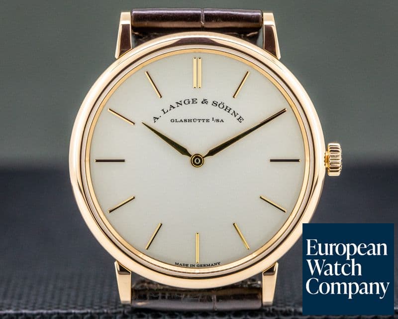 Image of A. Lange and Sohne Saxonia Thin Manual Wind 18K Rose Gold