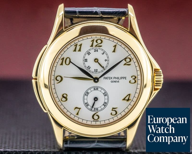 Image of Patek Philippe Travel Time 18K Yellow Gold Manual Wind Deployant