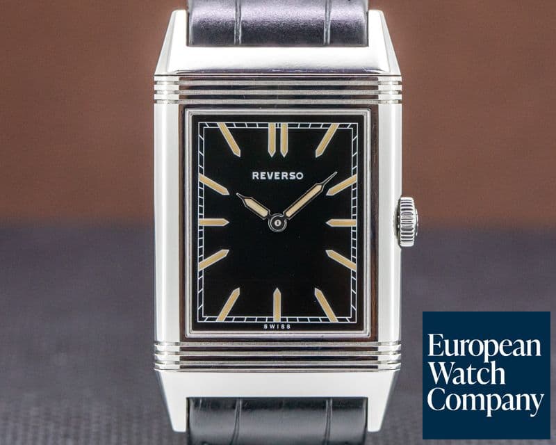 Image of Jaeger LeCoultre Tribute to Reverso 1931 Ultra Thin SS Black Dial US LIMITED