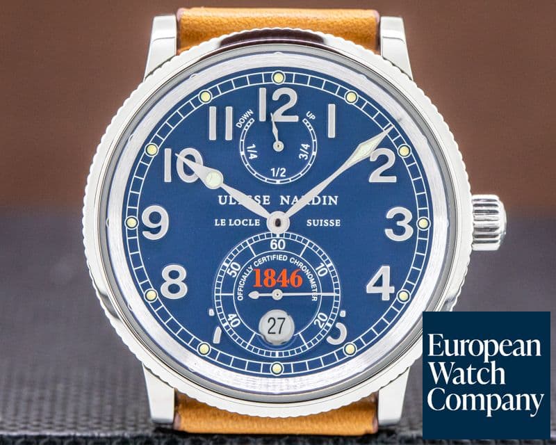 Image of Ulysse Nardin Marine Chronometer 1846 Blue Dial SS 