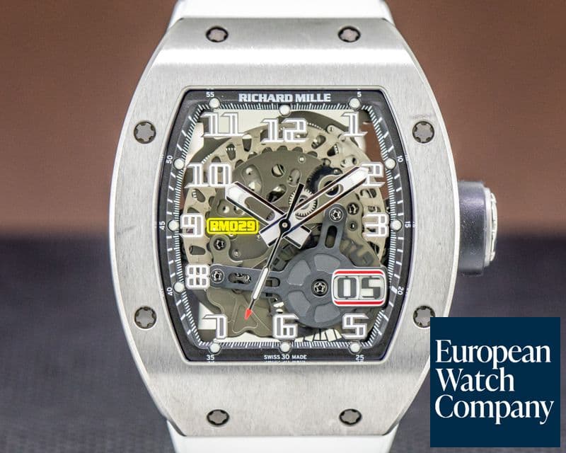 Image of Richard Mille Richard Mille RM20 Automatic Oversize Date Titanium / White Rubber 