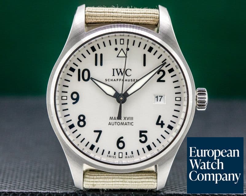 Image of IWC Mark XVIII White Dial SS 