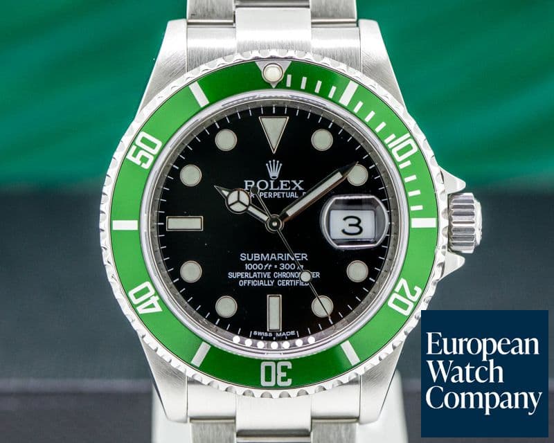 Image of Rolex Submariner 50th Anniversary SS Green Bezel