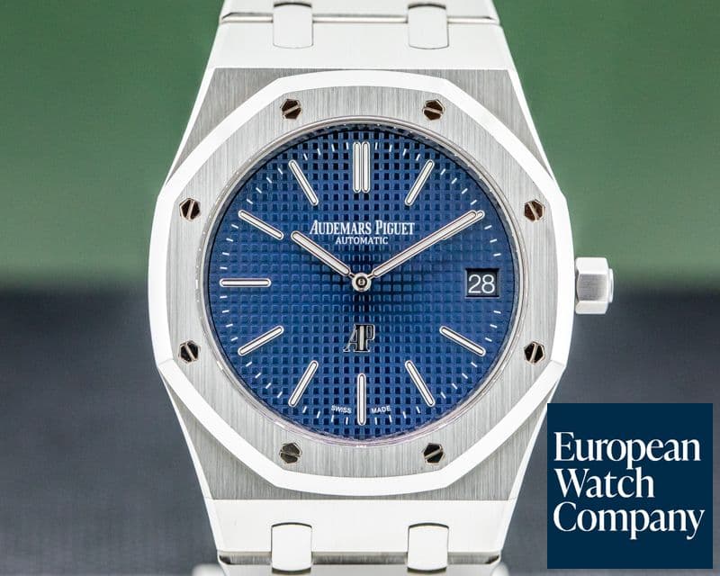 Image of Audemars Piguet Royal Oak Extra Thin Blue Dial SS 15202ST 