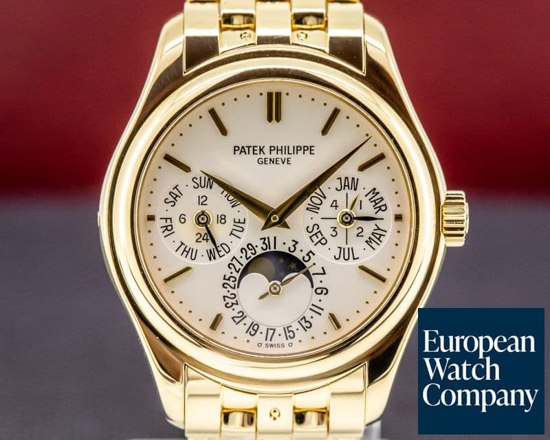 Image of Patek Philippe Perpetual Calendar / 18K Yellow Gold Bracelet