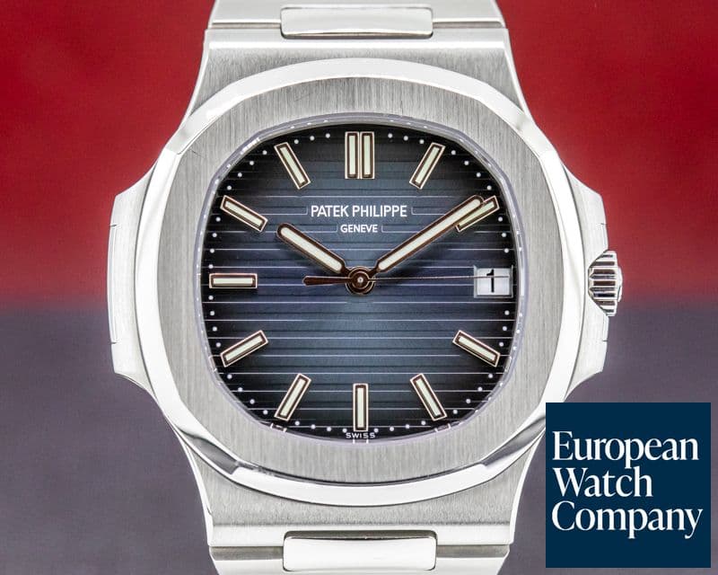 Image of Patek Philippe Jumbo Nautilus Blue Dial SS ORIGINAL OWNER
