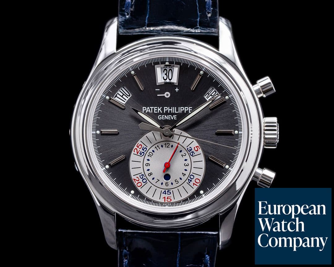 Image of Patek Philippe Annual Calendar 5960P Chronograph Platinum Grey Dial PATEK SERVICED
