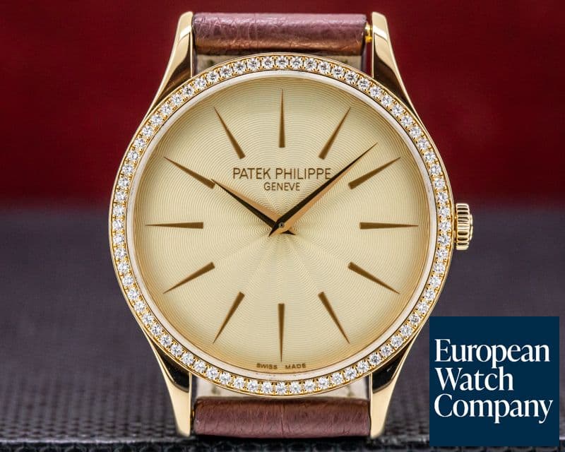 Image of Patek Philippe Calatrava Ladies 18K Rose Gold Diamonds Manual Wind 33MM