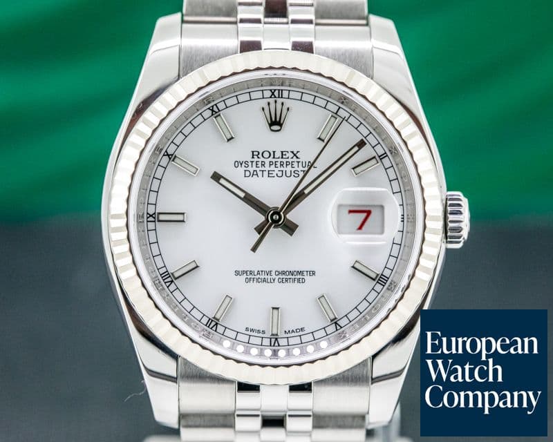 Image of Rolex Datejust SS Jubileee / White Stick Dial 