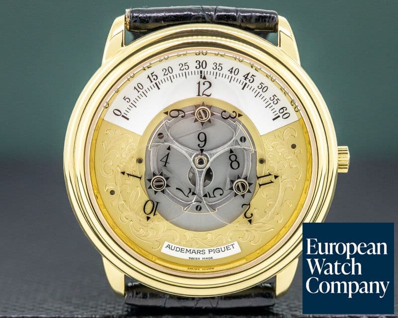 Image of Audemars Piguet Star Wheel Automatic Engraved Dial 18K Yellow Gold 
