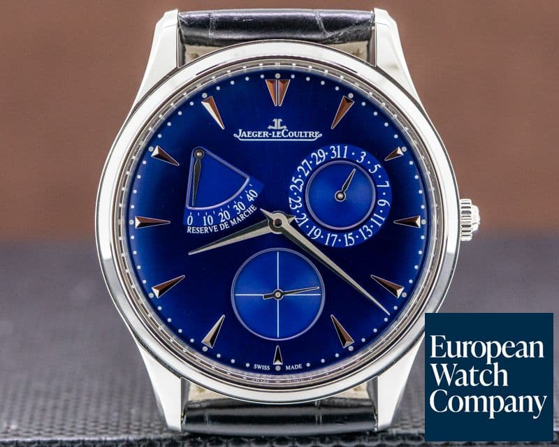 Image of Jaeger LeCoultre Master Reserve de Marche SS Blue Dial 