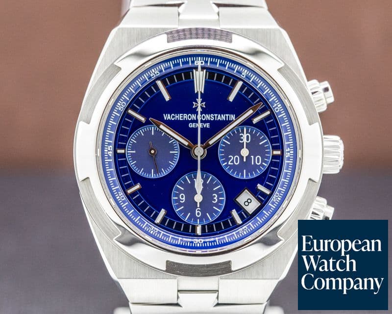Image of Vacheron Constantin Overseas Chronograph Blue Dial SS