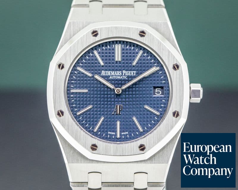 Image of Audemars Piguet Royal Oak Extra Thin Blue Dial SS 15202ST 