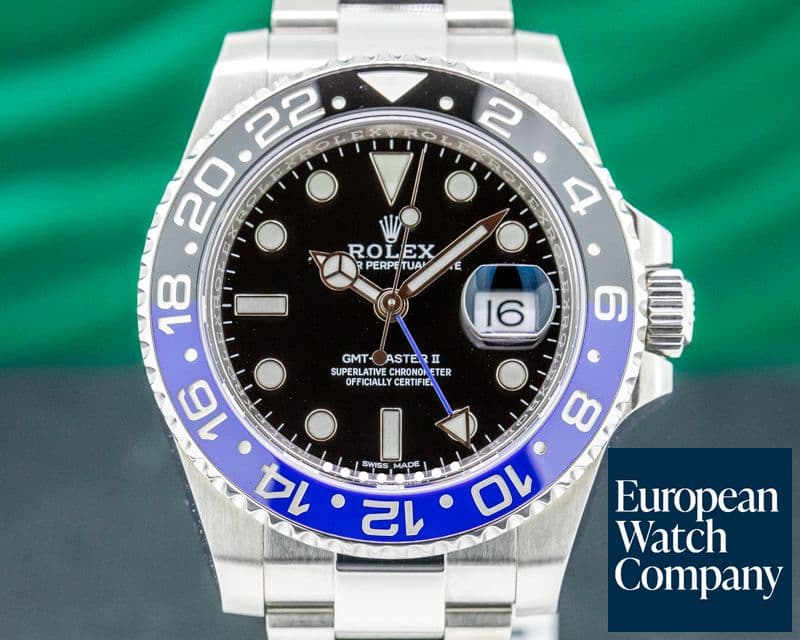 Image of Rolex GMT Master II 116710 Ceramic Black & Blue "Batman" SS 