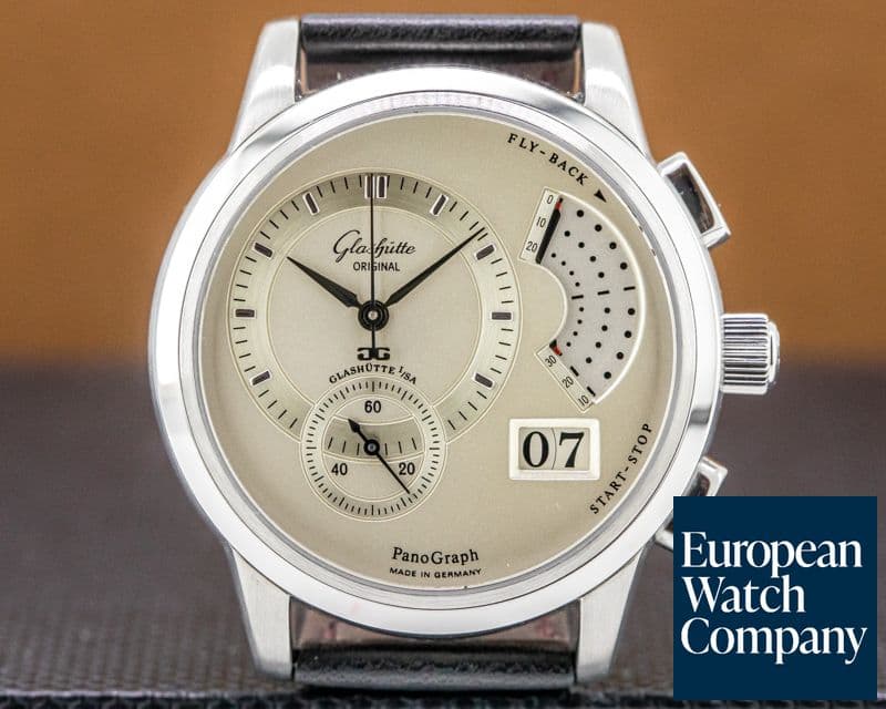 Image of Glashutte Original PanoGraph SS Silver Dial 