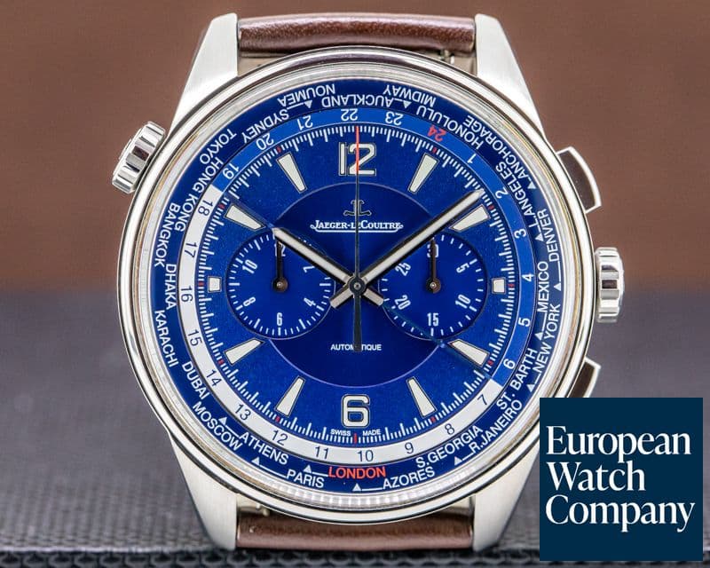 Image of Jaeger LeCoultre Polaris Chronograph WT Titanium Blue Dial 