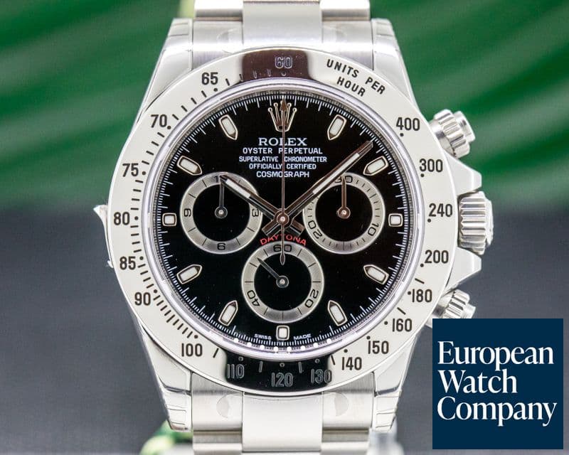 Image of Rolex Daytona Black Dial SS NEW OLD STOCK FULLY STICKERED