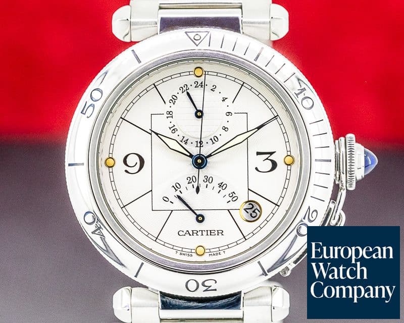 Image of Cartier Pasha Power Reserve GMT SS 38.5MM