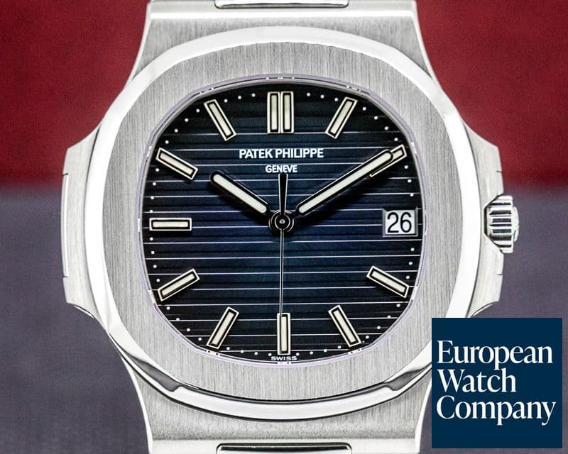 Image of Patek Philippe Jumbo Nautilus Blue Dial SS FULL SET 