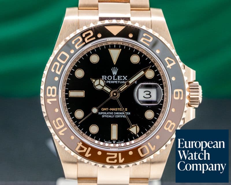 Image of Rolex GMT Master II 18K Everose Ceramic Root Beer UNWORN
