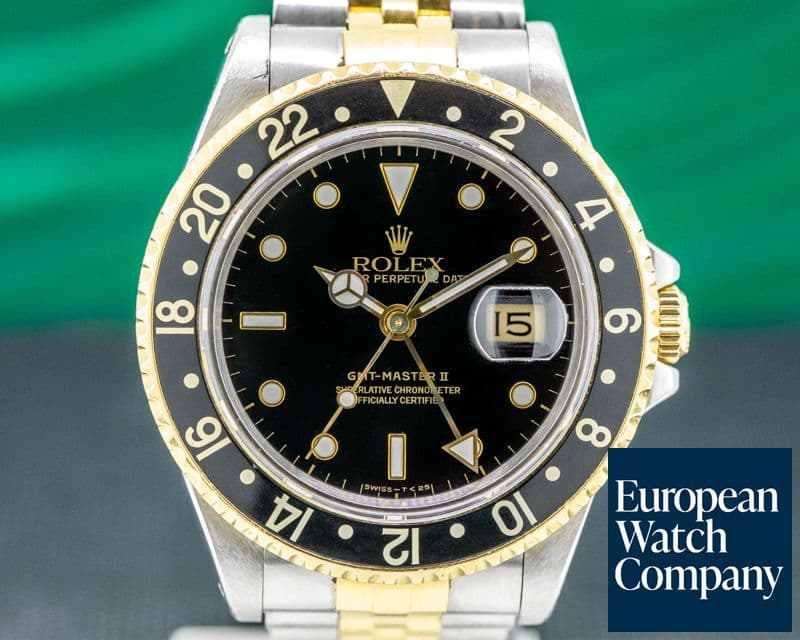 Image of Rolex GMT Master II 18K / SS Black Dial
