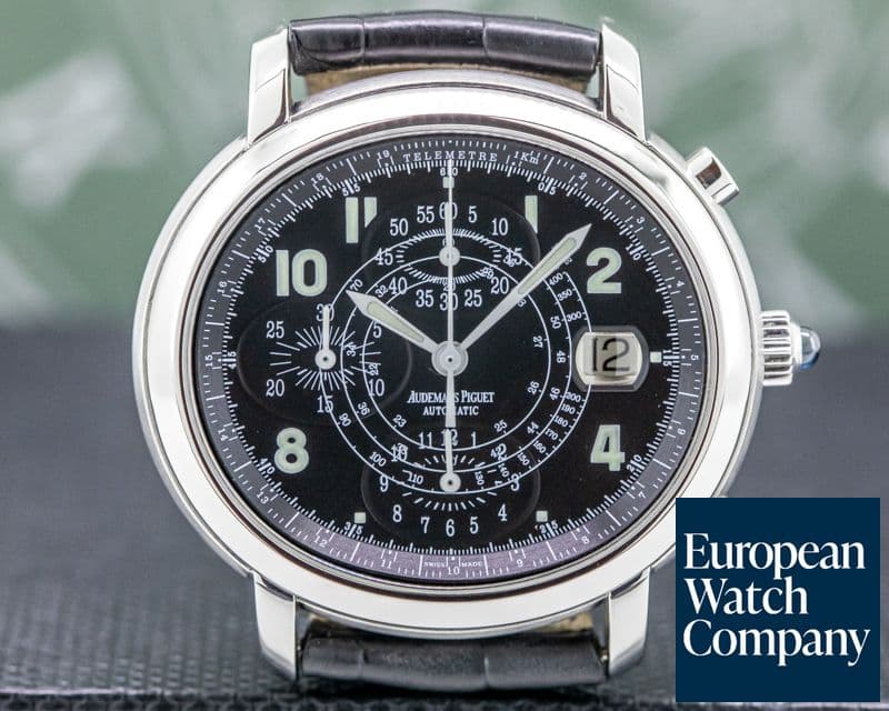 Image of Audemars Piguet Millenary Chronograph Steel Black Luminous Dial