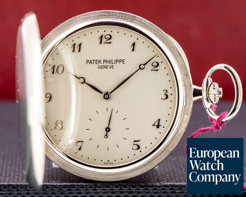 Image of Patek Philippe White Gold Hunter Pocket Watch 48MM 