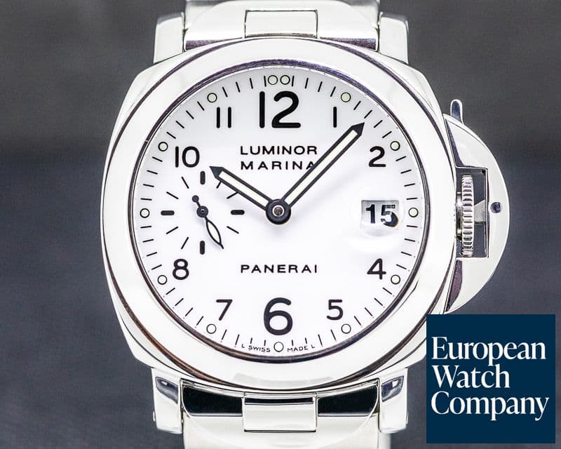 Image of Panerai Luminor Marina 40MM White Dial SS / SS