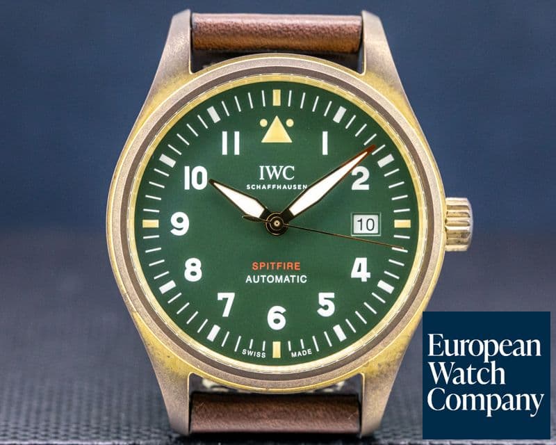 Image of IWC Spitfire Automatic Bronze Green Dial 
 