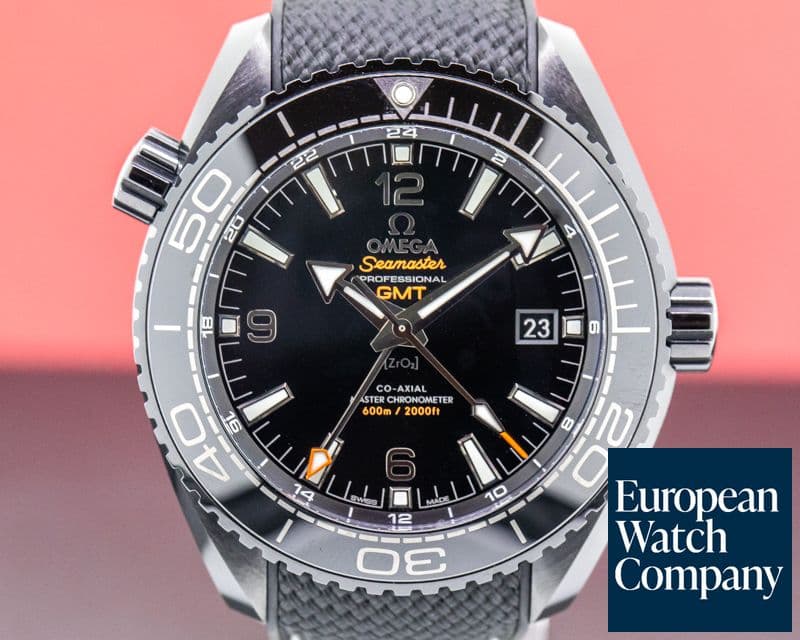 Image of Omega Seamaster Planet Ocean Deep Black GMT 600M Co-Axial Ceramic